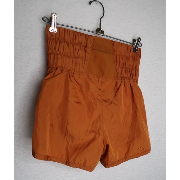 Free People Women's Movement Rust Orange The Way Home High Rise Shorts XS - Picture 9 of 9